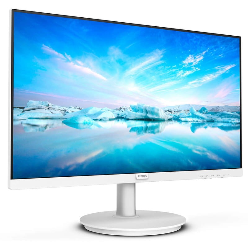 Philips V Line 271V8AW/00 27 Full HD LCD Blanco - Monitor vista frontal lado derecho