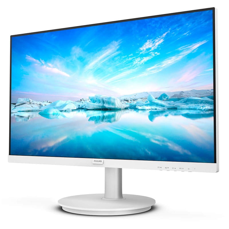 Philips V Line 271V8AW/00 27 Full HD LCD Blanco - Monitor Vista frontal lado izquierdo
