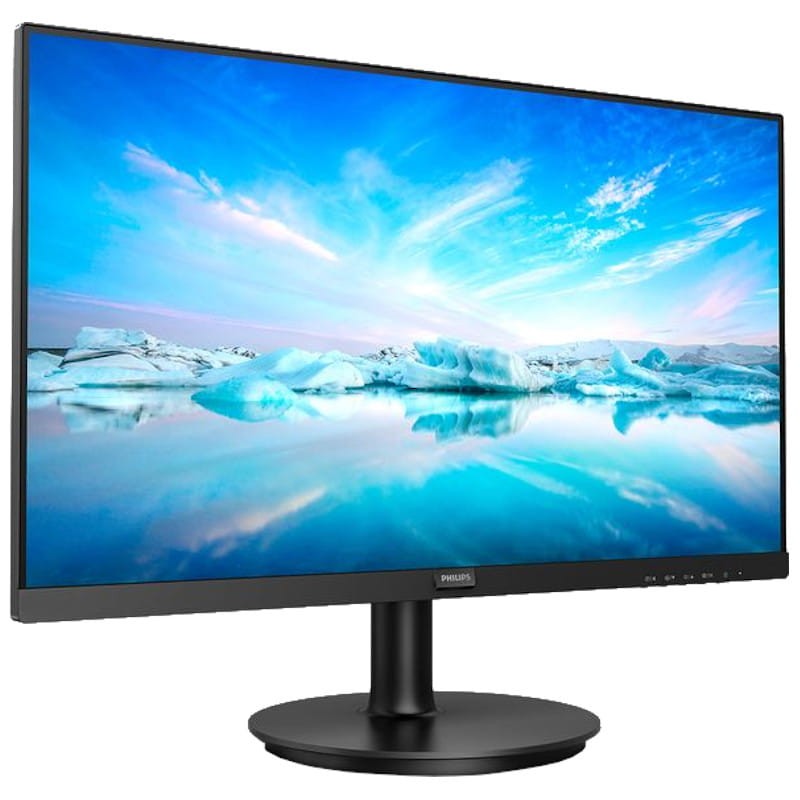 Philips V Line 271V8L/00 27 LED Full HD Monitor Preto lado esquerdo