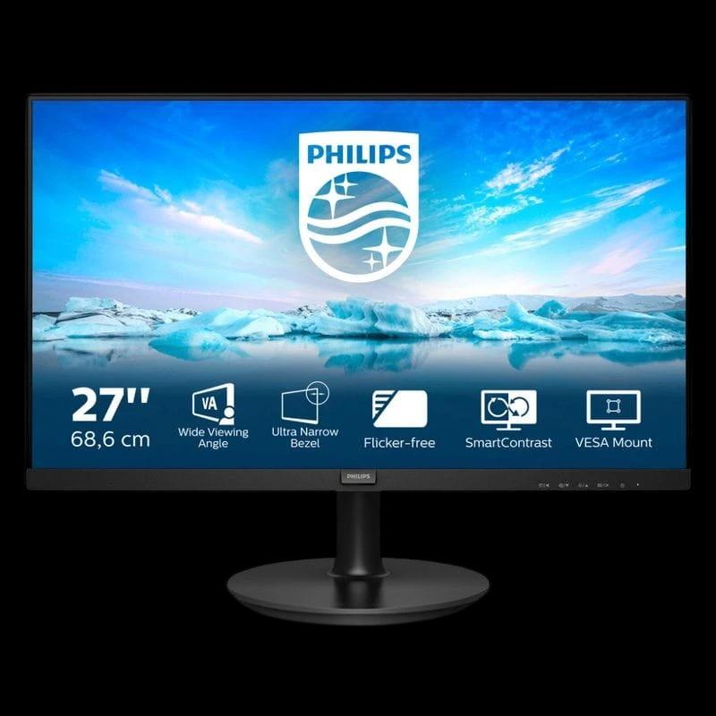 Philips V Line 271V8L/00 27 FullHD VA LED Monitor Preto