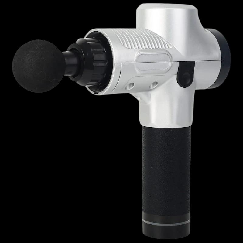 Pistola de Massagem Muscular MG-009 6 Cabeças 30 Níveis Branco