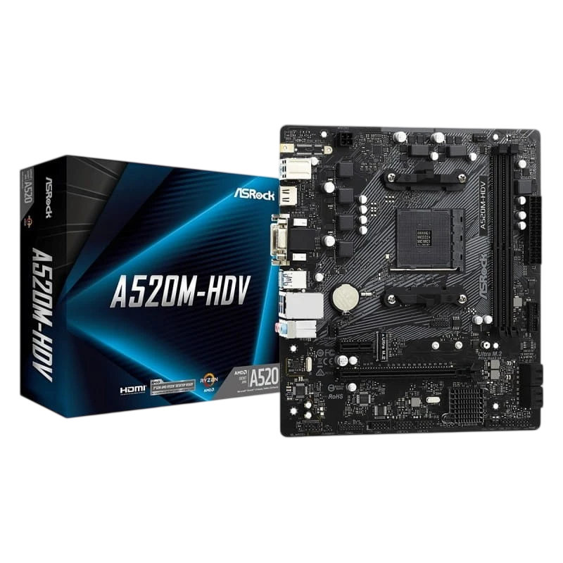 Asrock A520M-HDV micro ATX - Placa Base