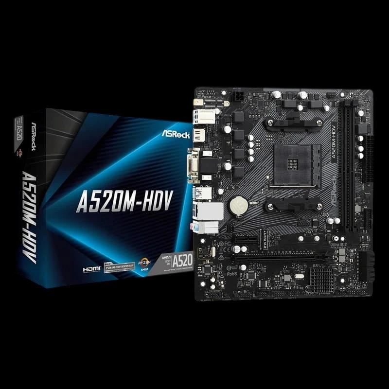 Asrock A520M-HDV micro ATX - Carte Mére