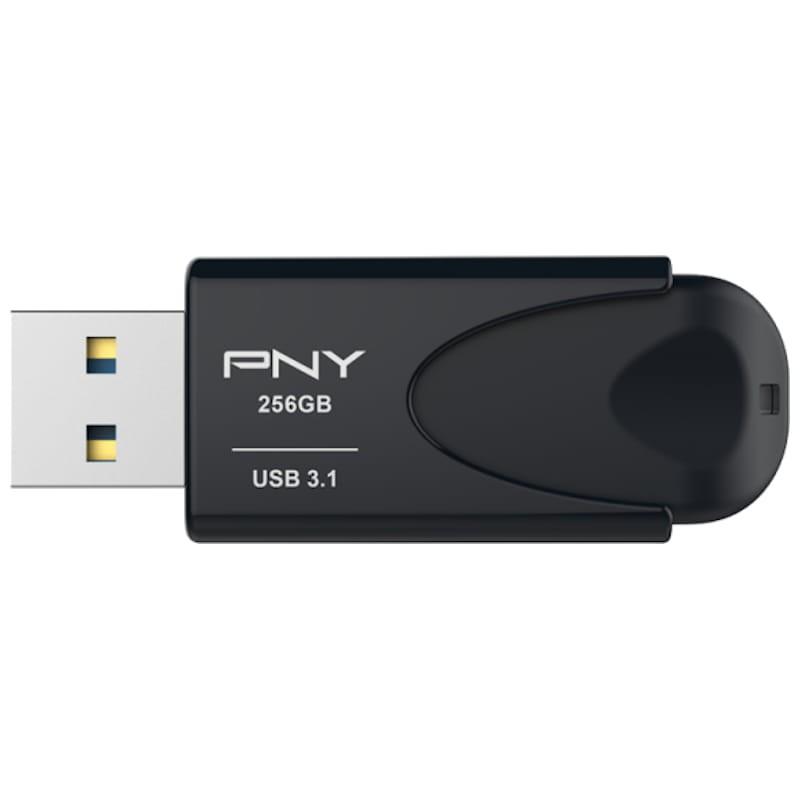 PNY Attaché 4 256 Go USB 3.1 Gen 1 Noir - Frontale
