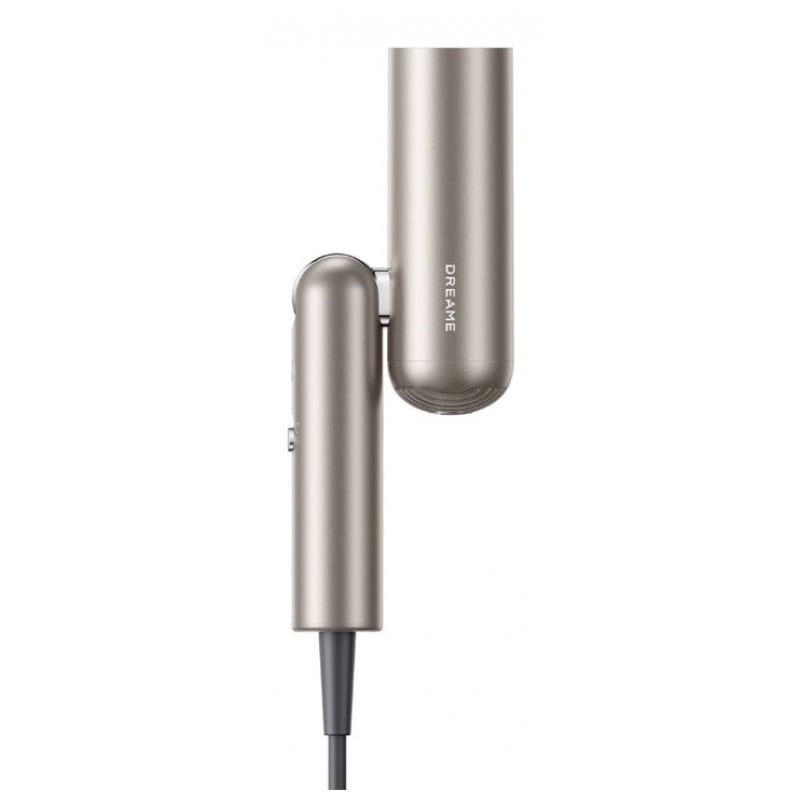 Dreame Pocket 1300 W Gold - Image de profil du sèche-cheveux plié vers le haut
