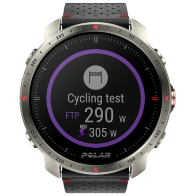 Polar Grit X Pro Titan Preto - Relógio inteligente com vista frontal