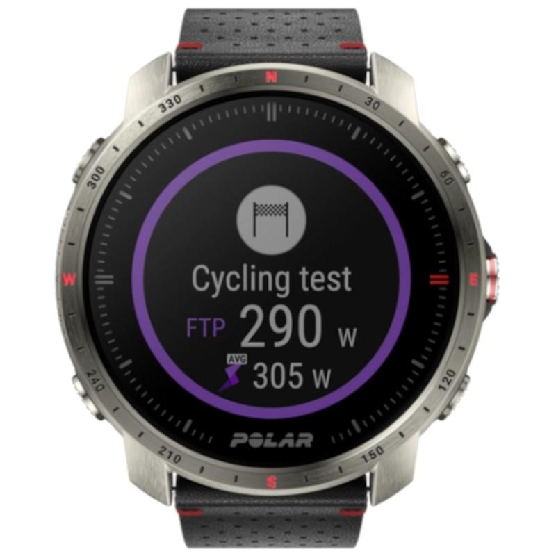 Polar Grit X Pro Titan Preto - Relógio inteligente com vista frontal
