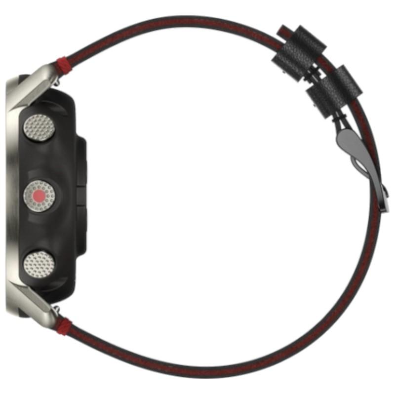 Polar Grit X Pro Titan Preto - Vista lateral do relógio inteligente