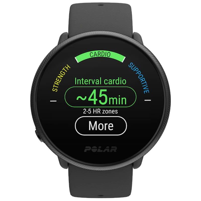 datos deportivos del Polar Ignite 2 Negro
