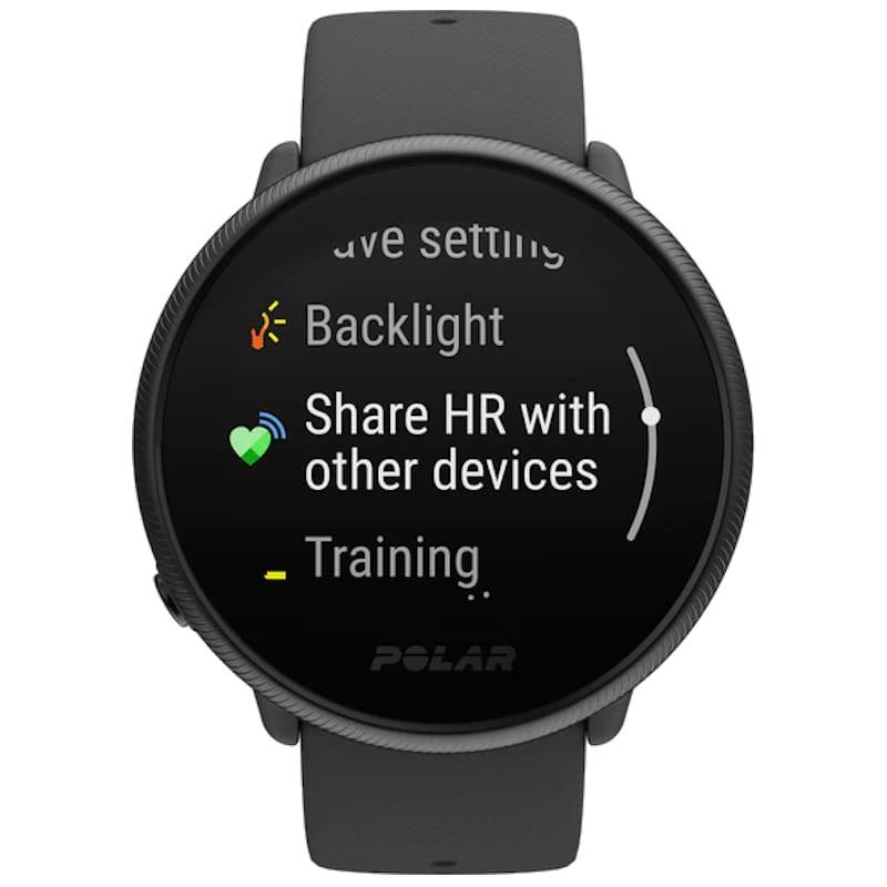 compartir frecuencia cardíaca con el Polar Ignite 2 Negro