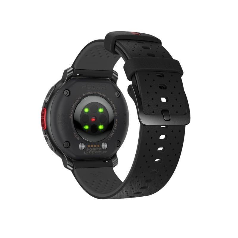 Traseira de Polar Vantage V3 Preto + Faixa Peitoral - Relógio Inteligente