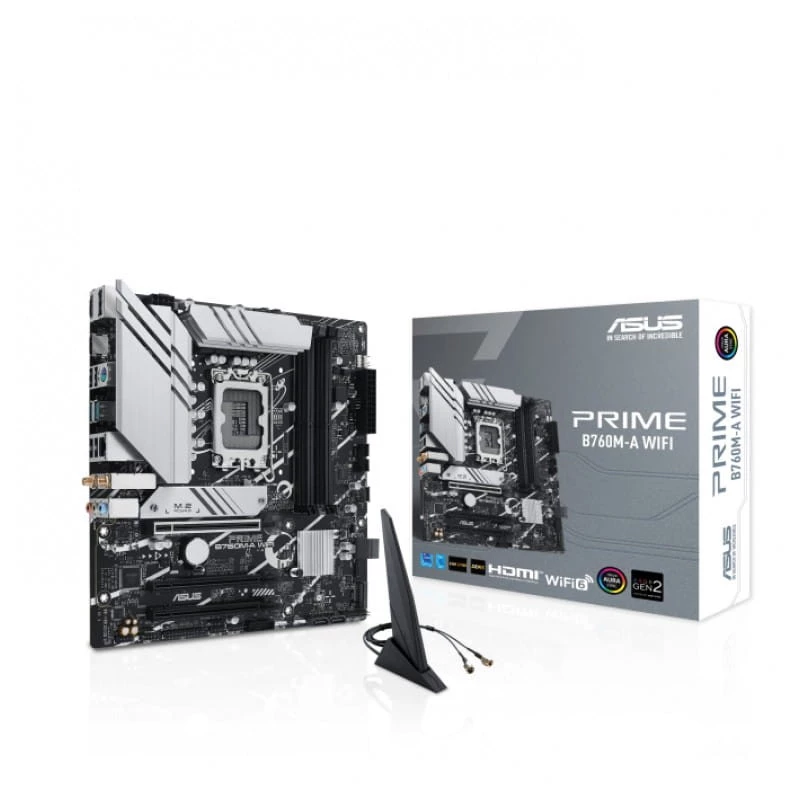 ASUS PRIME B760M-A Intel LGA 1700 128GB Micro ATX Noir - Carte mère
