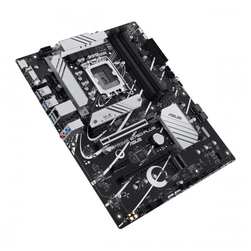 ASUS PRIME B760-PLUS LGA 1700 ATX 2.5 Gigabit Ethernet - Vista superior da placa-mãe