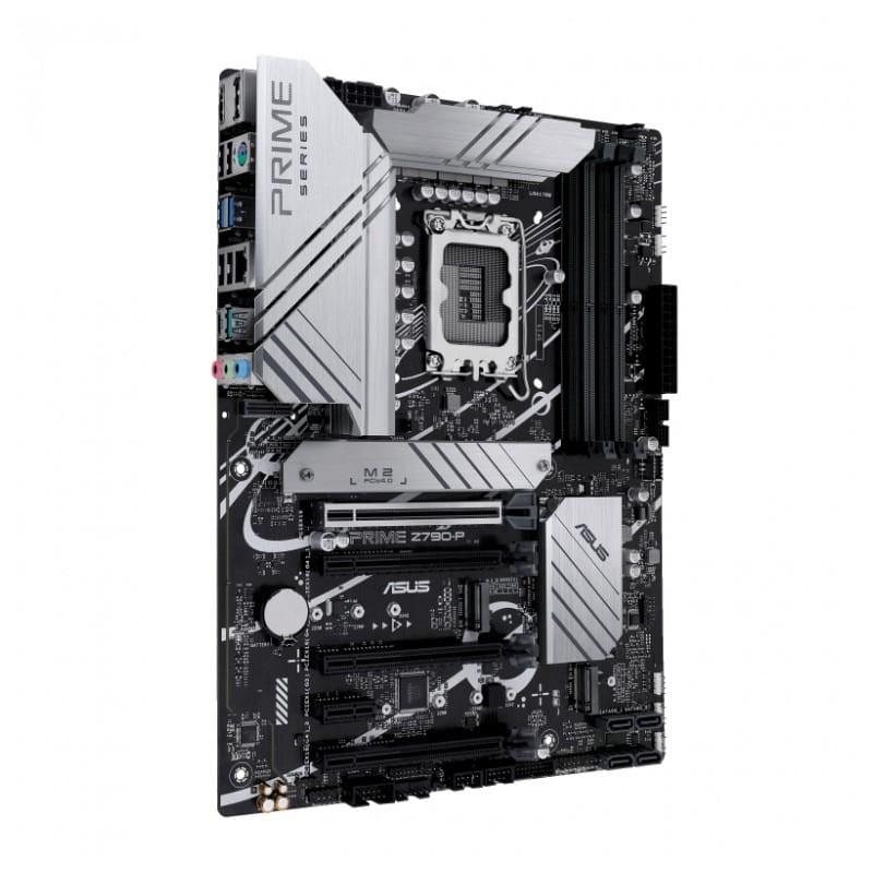 ASUS PRIME Z790-P WIFI LGA 1700 ATX Ethernet 2.5 Gb - Vista lateral da placa-mãe conectores