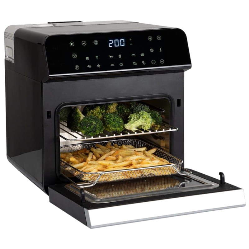 Princess 01.182085.01.001 Four à vapeur - Friteuse à air Vue avant avec panier ouvert