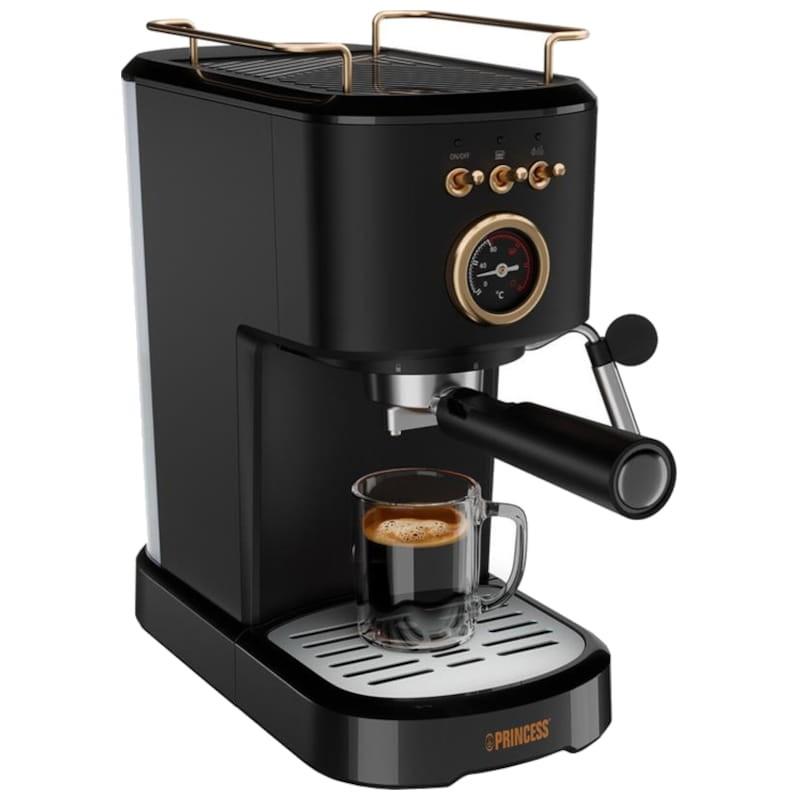Princess 249417 1.2 Litros Negro - Cafetera semi-automática espresso Vista Frontal