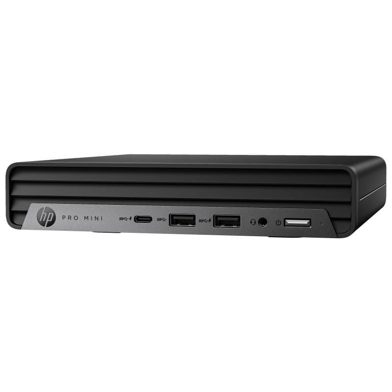 HP Pro 400 G9 Intel Core i5-12500T /16GB /512GB /Windows 11 Pro Negro - Mini PC lateral izquierdo