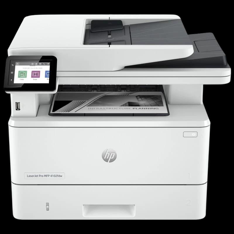HP LaserJet Pro 4102fdw Laser Noir et Blanc WiFi Blanc - Imprimante laser