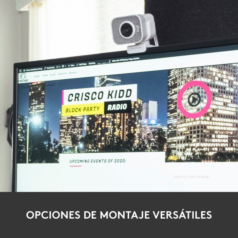 Montaje de Logitech StreamCam Blanco
