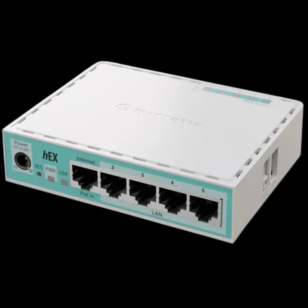 MikroTik E50UG hEX 1000 Mb/s - Router Gigabit Ethernet de 5 portas