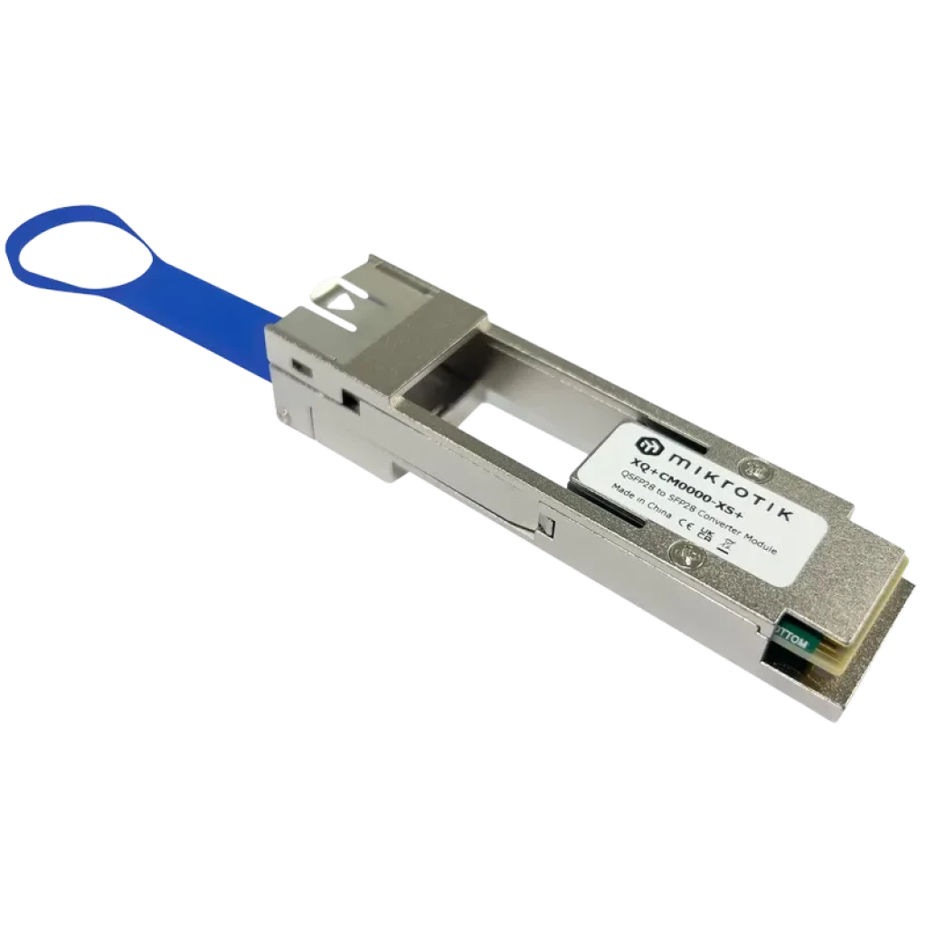 Convertidor Mikrotik XQ+CM0000-XS+ de QSFP28 a SFP28