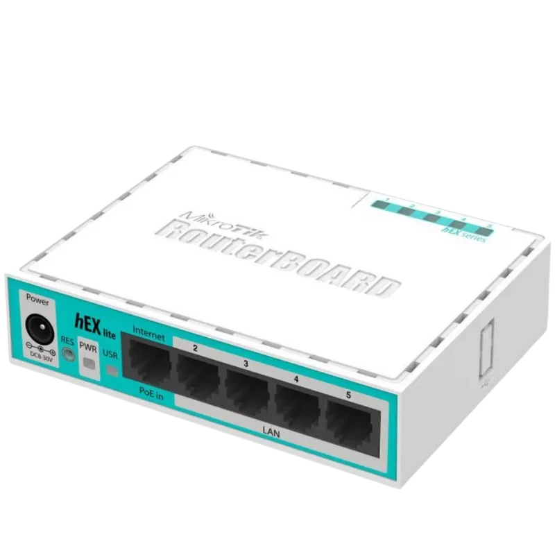 MikroTik 5 x Fast Ethernet, 6 - 30 V, 64 MB de RAM, CPU de 850 MHz, 2 W máx., PoE in - Router