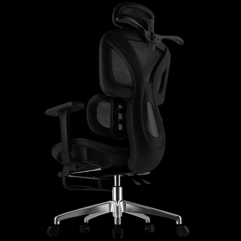 Powerbasic Chaise de Bureau Ergonomique Beja Noir