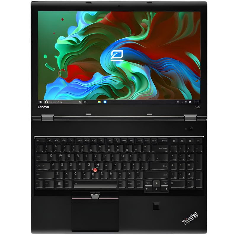 Lenovo ThinkPad L560 15,6 pouces Core i5-6200U - SSD 256 Go - 8 Go - QWERTZ Reconditionné - Excellent état, image ouverte à plat