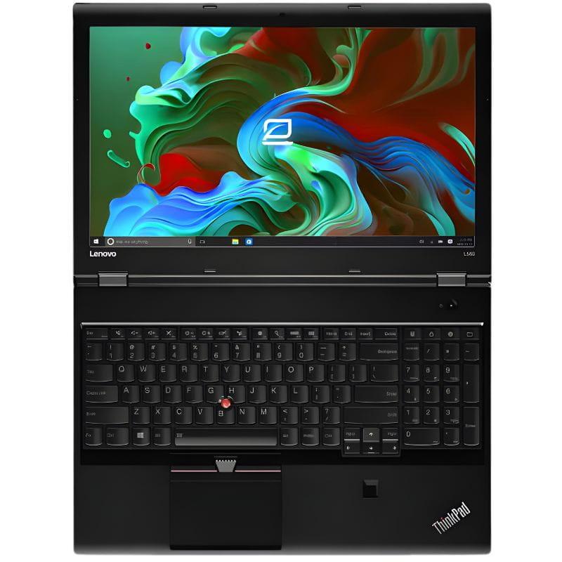 Lenovo ThinkPad L560 15,6 pouces Core i5-6200U - SSD 256 Go - 8 Go - QWERTZ Reconditionné - Excellent état, image ouverte à plat