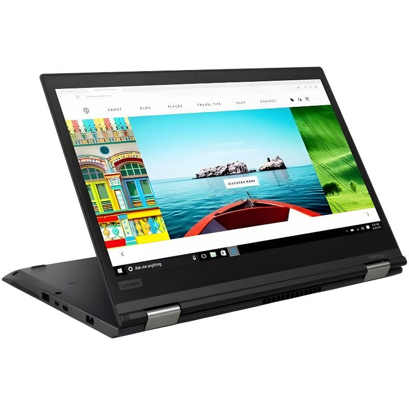 Lenovo ThinkPad X380 Yoga Touch 13,3 pouces Core I5-8250U - SSD 256 Go - 8 Go - QWERTZ Reconditionné - Excellent état, image pliée