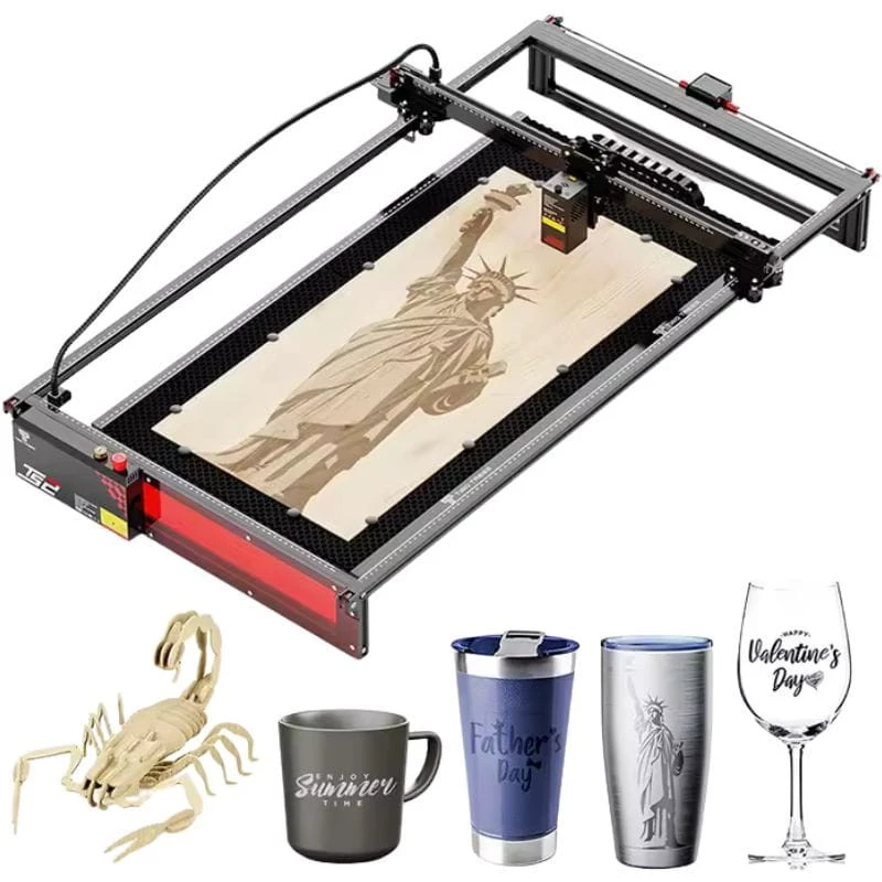 Cortador de grabado láser TWO TREES TS2-20 Max 20W velocidad de 6000 mm/min precisión de 0,01 mm