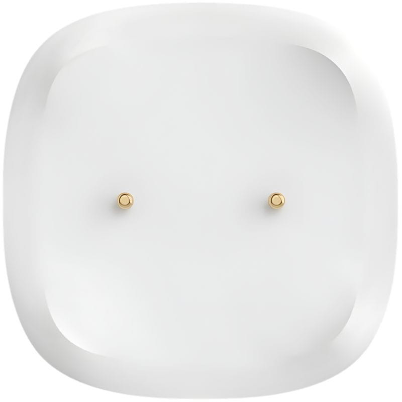 Sensor inteligente de fuga de água/inundação ZigBee SONOFF SNZB-05P + bateria, corpo branco quadrado com cantos arredondados e dois pinos metálicos centrais