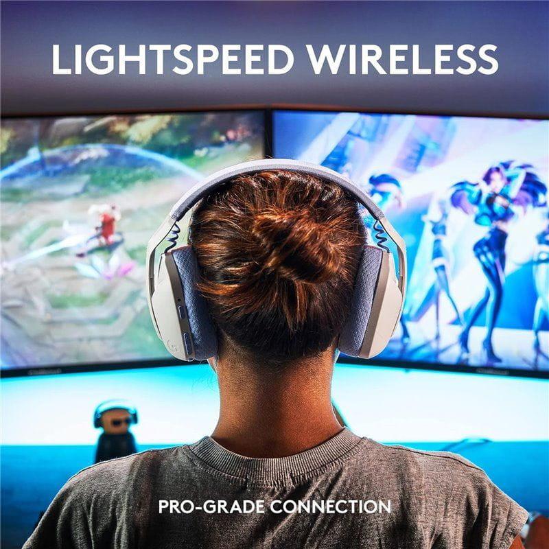 Logitech G G435 Lightspeed Blanc - Casque gaming, image réelle  