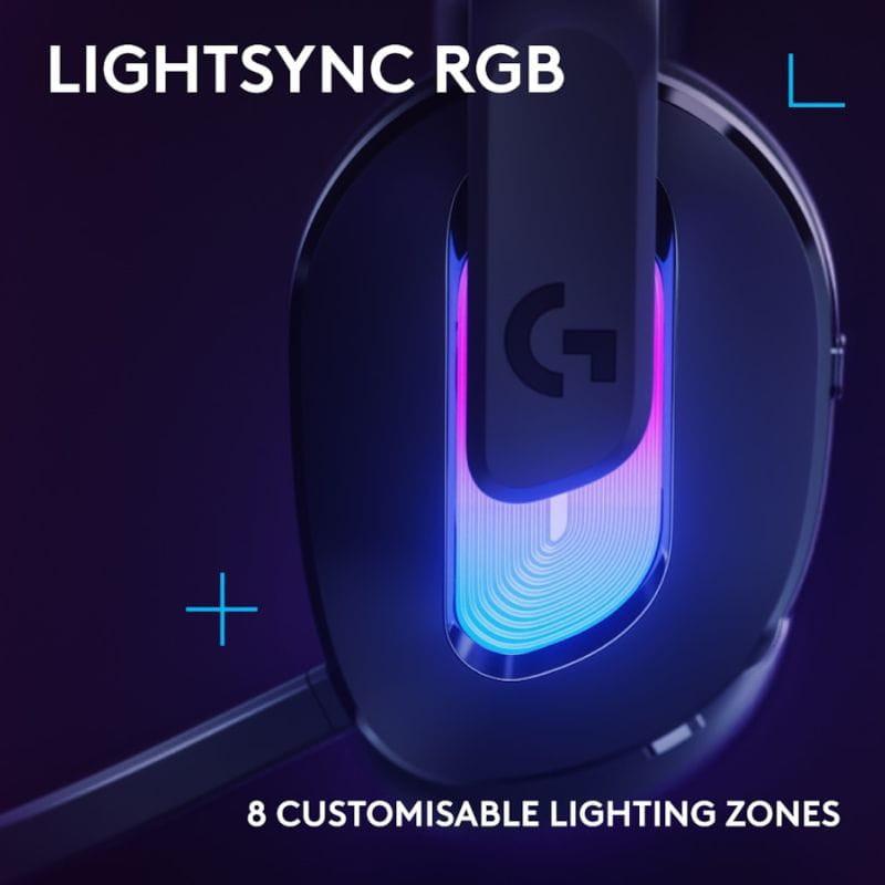 Logitech G522 Lightspeed Noir - Casque gaming avec éclairage RGB