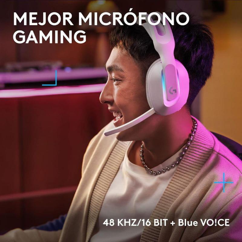 Logitech G522 Lightspeed Branco - Auscultadores para jogos, com microfone