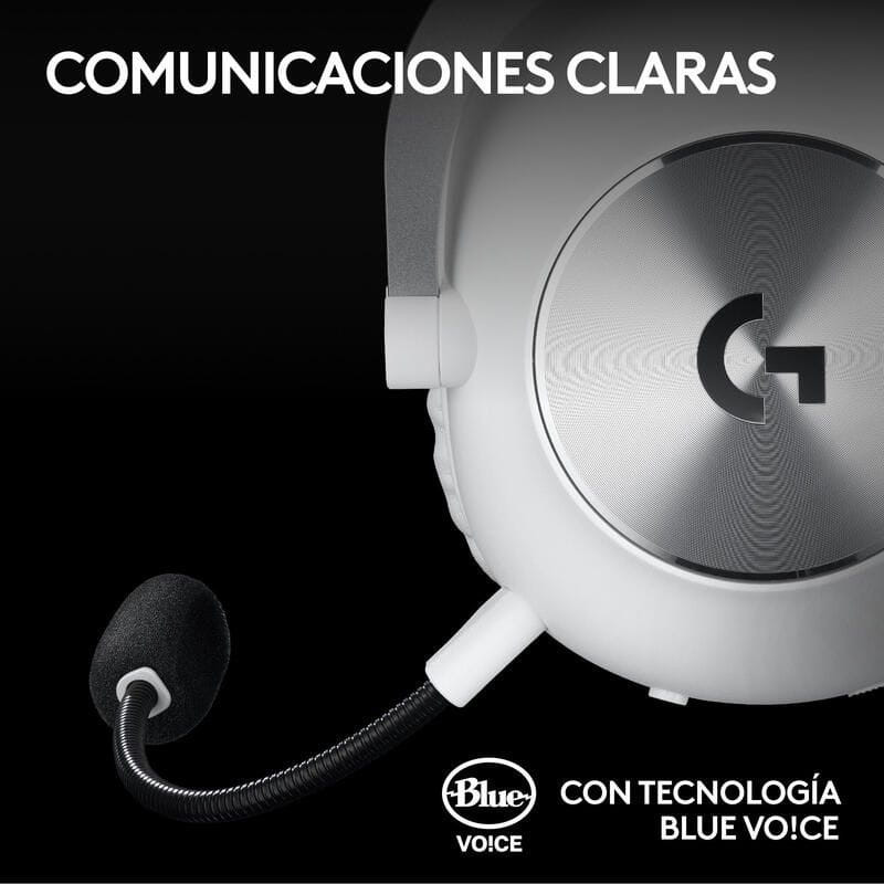 Logitech G Pro X 2 Lightspeed Branco - Auscultadores para jogos, com microfone