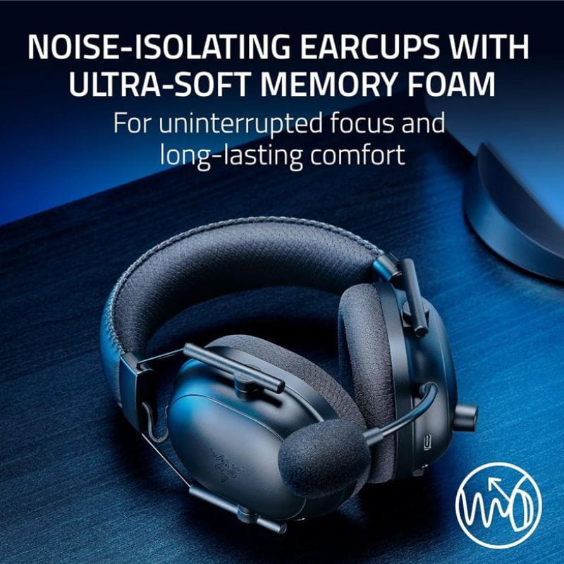 Razer BlackShark V2 Pro para PlayStation - Auriculares Gaming inalámbricos, foam con memoria