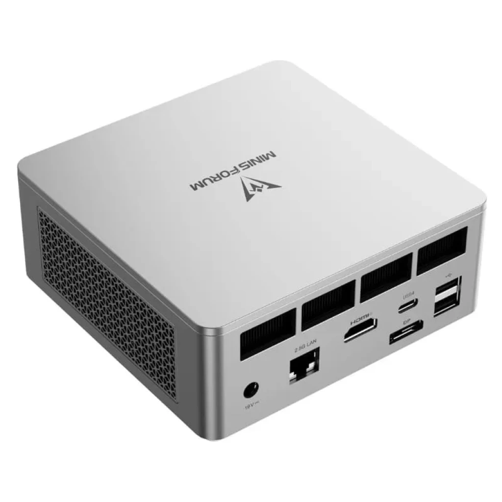 Minisforum UM750L Slim AMD Ryzen 5 7545U 16GB/1TB - vista a 45 grados
