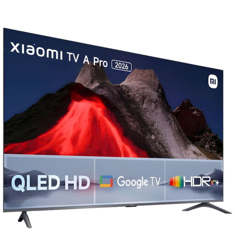Xiaomi TV A Pro 2026 32" HD QLED Dolby Audio -Televisión con Google TV lateral izquierdo