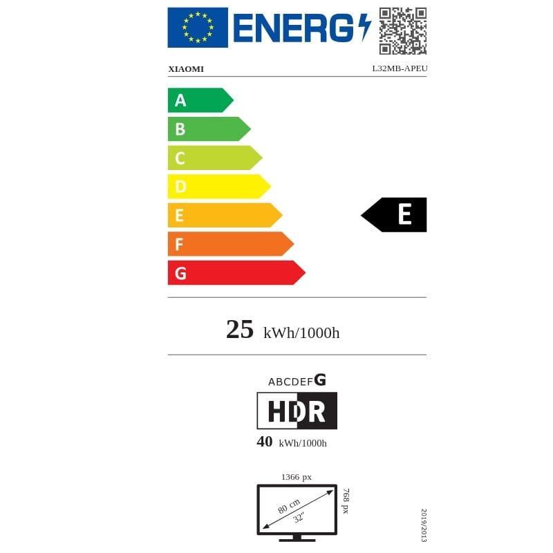 Xiaomi TV A Pro 2026 32" HD QLED Dolby Audio -Televisión con Google TV etiqueta energética