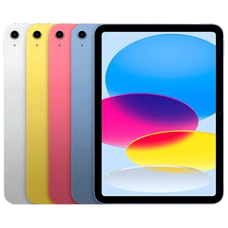 Apple iPad 2025 11 azul con pantalla 11", biseles delgados, cámara trasera única y cuerpo delgado. Variante 512GB WiFi, también visible en otros colores.