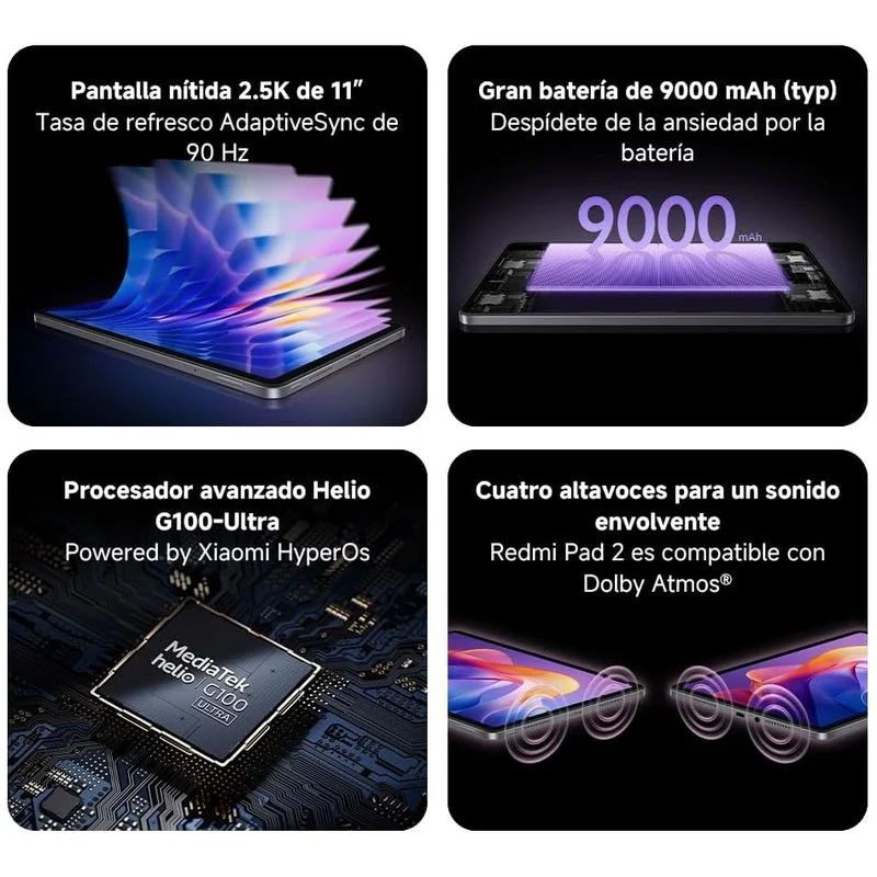 Detalles de Xiaomi Redmi Pad 2 Verde