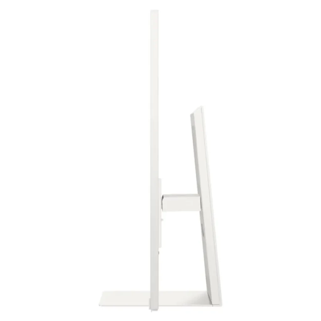 Monitor Samsung M8 M80F 32 pulgadas 4K, color blanco, perfil ultradelgado de borde a borde, soporte minimalista ajustable y base plana estable