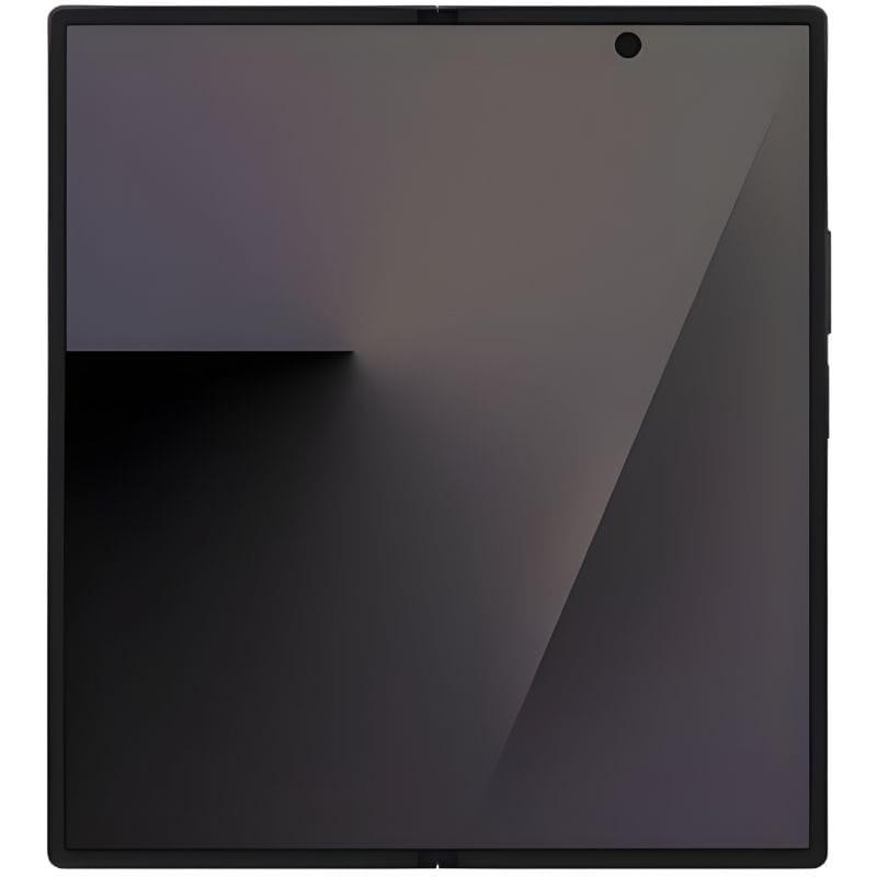 Trasera negra del Samsung Galaxy Z Fold7 5G con triple cámara vertical y flash; acabado mate, bordes rectos. Modelo 12GB/512GB, renovado en excelente estado.