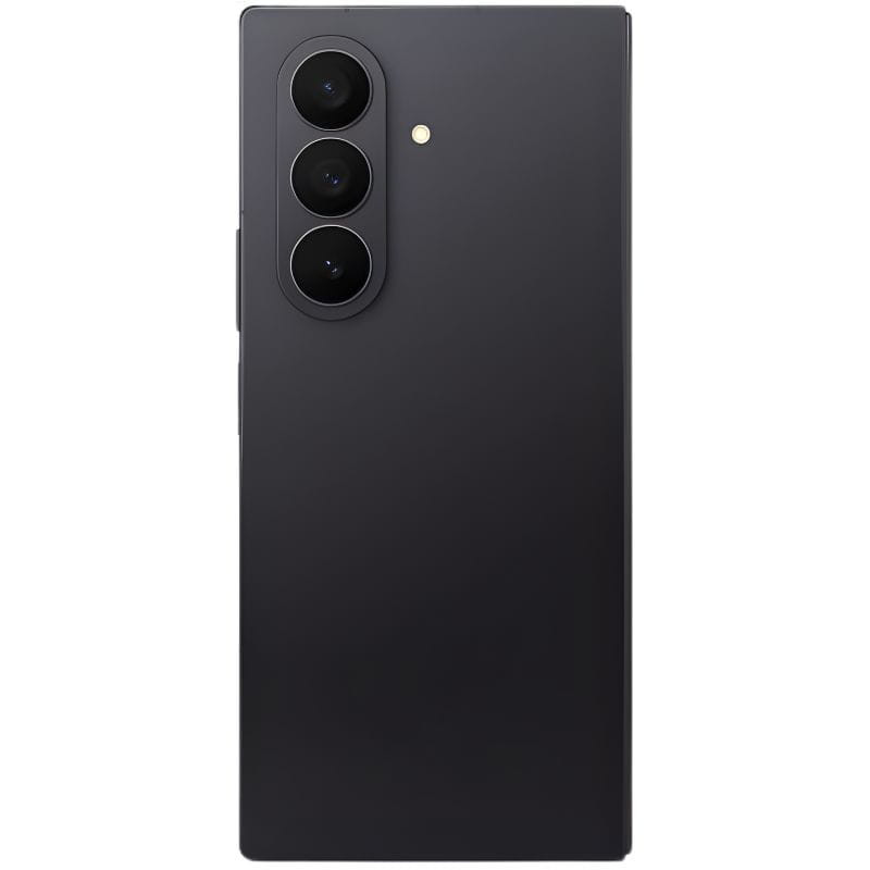 Pantalla interna plegable amplia del Samsung Galaxy Z Fold7 5G en negro, con cámara bajo pantalla y marcos finos; acabado renovado en excelente estado.