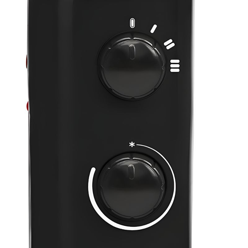 Soler & Palau TLS-503 Turbo - Convecteur, vue détaillée des commandes mécaniques rotatives