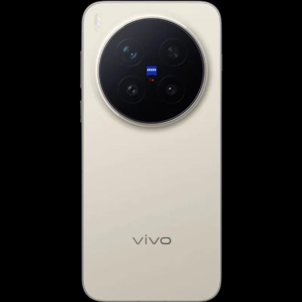Vivo X300 Pro 5G 16GB/512GB Marrón con trasera mate beige y módulo de cámara circular negro ZEISS con triple lente y flash discreto, logo vivo inferior