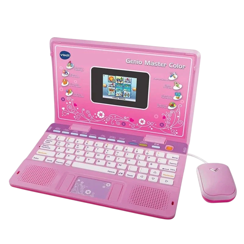 VTech Genio Máster Color Bilíngue Rosa - Portátil Infantil