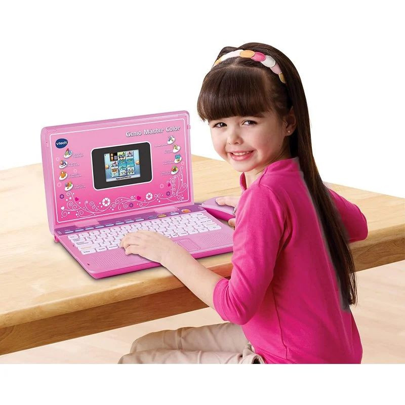 90 actividades de VTech Genio Máster Color Bilingüe Rosa