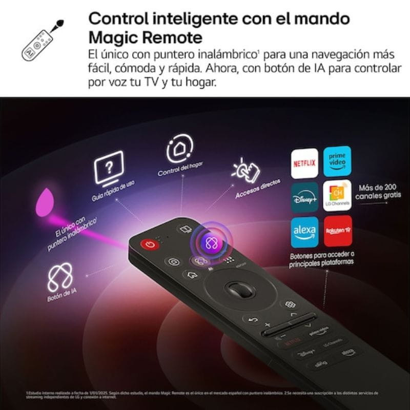 TV LG AI 55QNED92A6A 55 pulgadas 4K UHD QNED evo MiniLED con Dolby Vision y Dolby Atmos, modo Filmmaker y Wi‑Fi para experiencia inmersiva